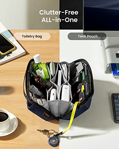 tomtoc Bundle Set Travel Backpack 40L & Electronic Organizer Accessory Tech Pouch