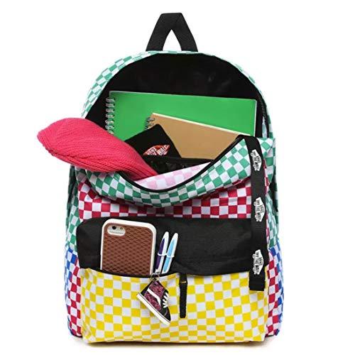 Vans Women's Realm Backpack, Checker Block, One Size