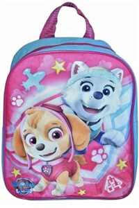 ruz paw patrol little girl 10 inch mini backpack (blue-pink)