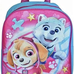Ruz Paw Patrol Little Girl 10 Inch Mini Backpack (Blue-Pink)