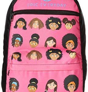 EPIC Everyday School, Travel Backpack African American Girl Characters (Pink)