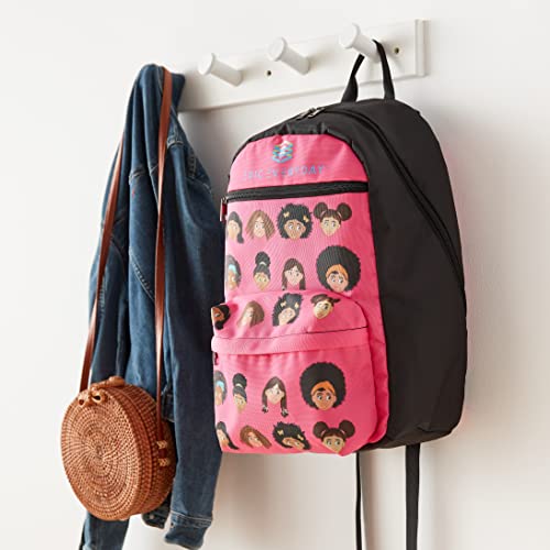 EPIC Everyday School, Travel Backpack African American Girl Characters (Pink)