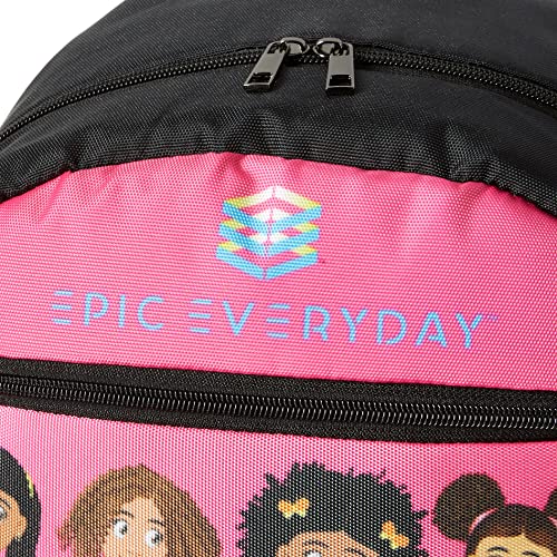 EPIC Everyday School, Travel Backpack African American Girl Characters (Pink)