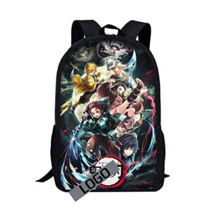 qidozviy anime backpack multifunction book bag with side pockets durable laptop bag for men women teen boy girl one size