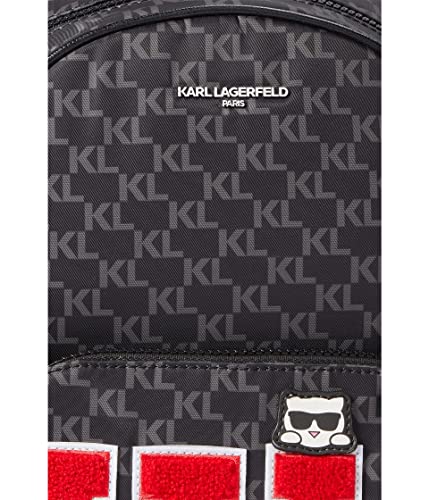 Karl Lagerfeld Paris Khloe Backpack Black Logo Combo One Size