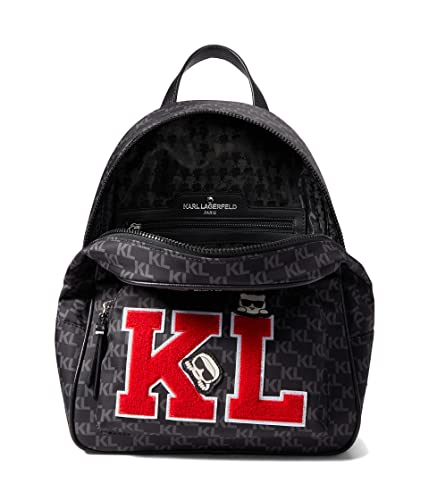 Karl Lagerfeld Paris Khloe Backpack Black Logo Combo One Size