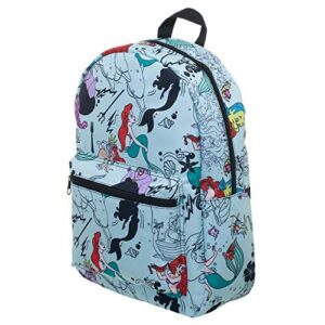 disney the little mermaid sublimated print backpack