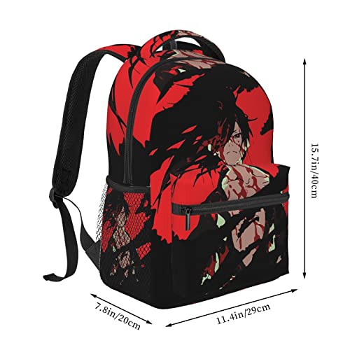Anime Dororo Laptop Backpack College Bookbag Travel Casual Daypack Boys Girls