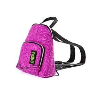 DIME BAGS Club Mini Backpack | Stylish Mini Hemp Backpack with Secret Pocket (Magenta)