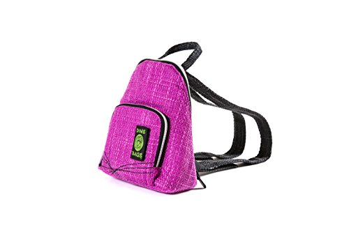 DIME BAGS Club Mini Backpack | Stylish Mini Hemp Backpack with Secret Pocket (Magenta)