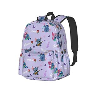 travel backpack, notebook laptop bags for men women weekend outings trip book bag travel hiking camping work cartoon cute black 20