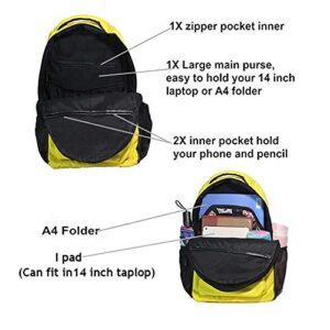 Wamika Red Tartan Plaid School Backpack Waterproof Shoulder Bookbag, Color2, Tie Dye, 11.5X8X16 IN