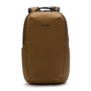pacsafe vibe 25 liter travel anti theft pack – fits 13 inch laptop, tan
