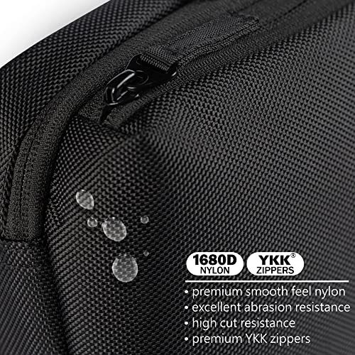 Bag Factor Small EDC Minimalist Crossbody Sling Bag for Men and Women – RFID Phone Bag Wallet – Chest Shoulder Backpack (Black)