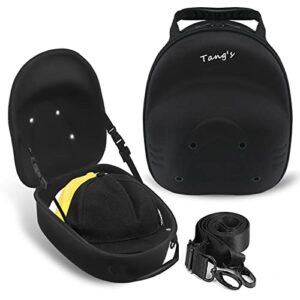 tang’s hard hat case travel hat storage box. carry on cap bag backpack ,carry handle and adjustable shoulder belts for women and men——hat bag protector for travel & home storage