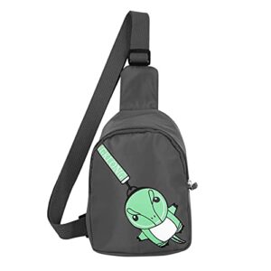 suillty kids cute small dinosaur crossbody sling bag travel hiking chest bag shoulder bag daypack