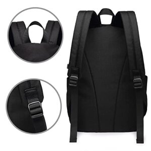 Never-Broke-Again Women Men USB Backpack 17 in Shoulders Laptop Bags Students Knapsack Schoolbag Travel Women Men