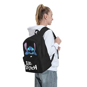 Cartoon Anime Backpack 17 Inch Daypack Leisure Bag Travel Bookbag Casual School Bag For Women Men Boys Girls