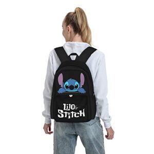 Cartoon Anime Backpack 17 Inch Daypack Leisure Bag Travel Bookbag Casual School Bag For Women Men Boys Girls