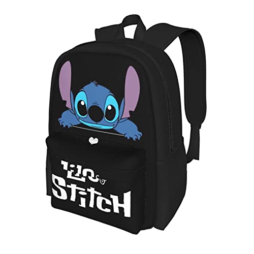 Cartoon Anime Backpack 17 Inch Daypack Leisure Bag Travel Bookbag Casual School Bag For Women Men Boys Girls