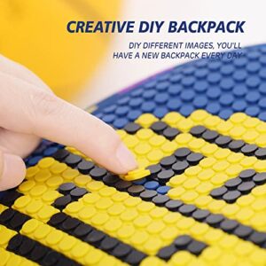 UPIXEL Elementary School Backpack for Boys and Girls DIY Patterns Kids Backpack for Age 6-12 Big Capacity 3 Compartments Kids Bookbag with Chest Strap