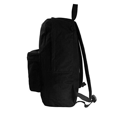 K-Cliffs Bulk Classic Backpack 18 inch Basic Bookbag Case Lot 36pc Simple School Bag Black