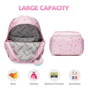 Backpack for Girls, Kids Elementary Bookbag, Waterproof Large Space School Backpacks for Teens for Travel and School