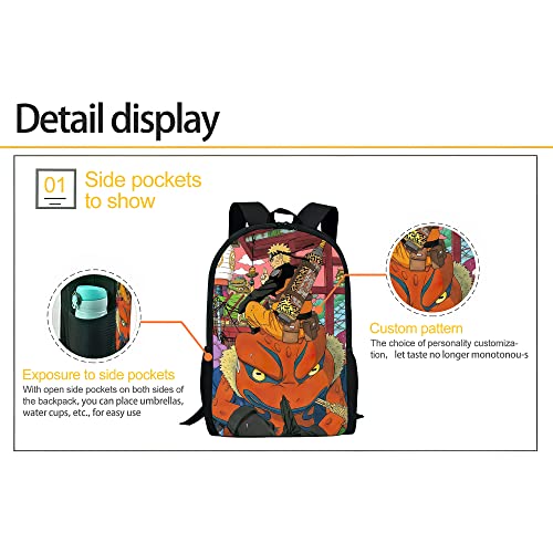 3D Printing Cartoon Backpack Traveling Multipurpose Anime Backpack With Adjustable Straps -04