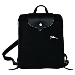 Longchamp 'Le Pliage' Nylon and Leather Club Backpack, Black