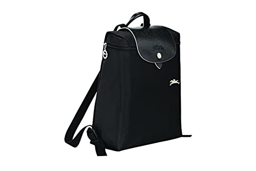 Longchamp 'Le Pliage' Nylon and Leather Club Backpack, Black