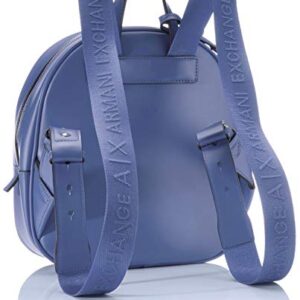 A|X Armani Exchange Small Logo All Over Debossed Backpack, Denim-Denim