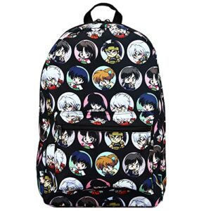 inuyasha anime cartoon characters all over print laptop backpack