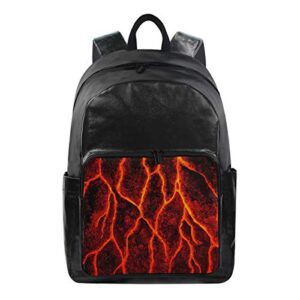 backpack lava volcano bag student stylish unisex laptop waterproof school kindergarten bag rucksack for teen boys and girls