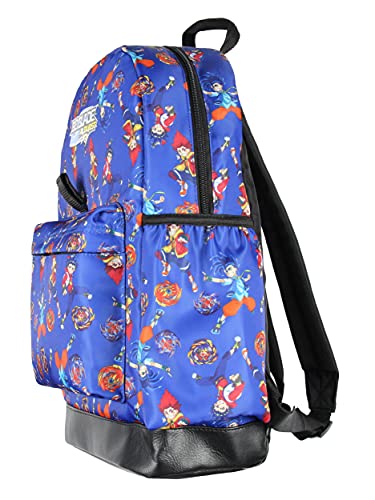 Beyblade Burst Spinner Tops Character Allover Print Backpack with Lunch Bag Tote