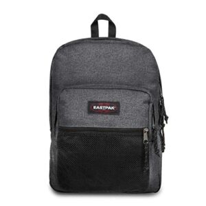 eastpak pinnacle backpack – bag for school, travel, work, or bookbag – black denim
