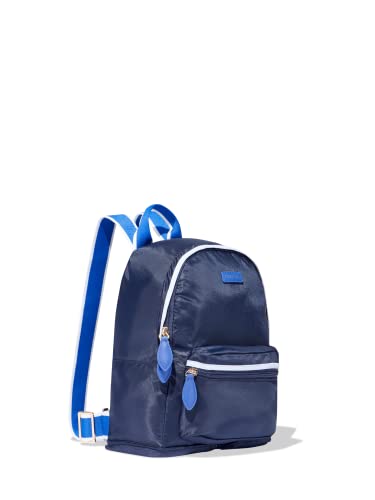 PARAVEL Mini Fold-Up Travel Backpack | Scuba Navy | Everyday Lightweight Mini Backpack, Packable Travel Nylon Daypack, Carry-On Luggage Bag or Weekend Bag for Women & Men