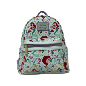 loungefly disney little mermaid all-over-print exclusive mini backpack