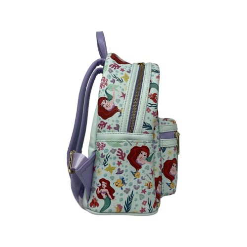 Loungefly Disney Little Mermaid All-Over-Print Exclusive Mini Backpack