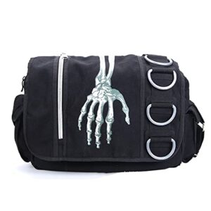 goth backpack y2k backpack emo backpack goth messenger baggrunge backpack street hipster backpack (bb3023)