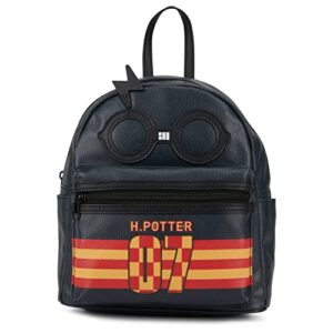 harry potter hogwarts allover backpack – girls, boys, teens, adults hogwarts school of witchcraft faux leather 10 inch allover mini backpack