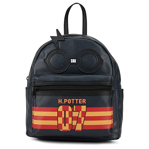 Harry Potter Hogwarts Allover Backpack - Girls, Boys, Teens, Adults Hogwarts School of Witchcraft Faux Leather 10 Inch Allover Mini Backpack