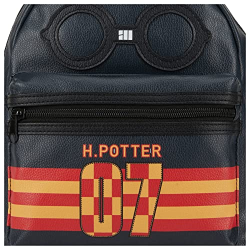 Harry Potter Hogwarts Allover Backpack - Girls, Boys, Teens, Adults Hogwarts School of Witchcraft Faux Leather 10 Inch Allover Mini Backpack