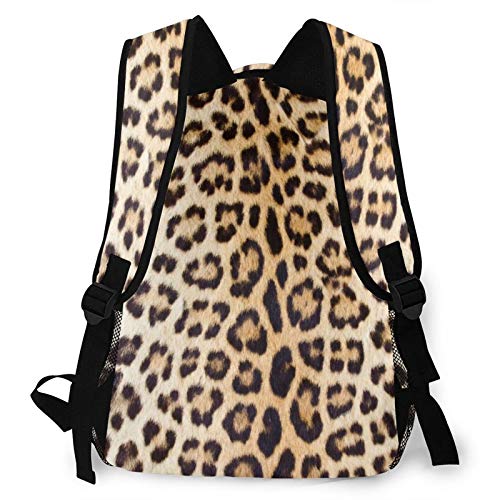 Leopard Or Cheetah Skin Fur Pattern Backpack All Over Print Daypack Casual Travel Book Bag