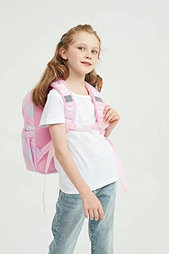 Girls Backpack With Lunch Box,Cute Girl's Backpack Toddler Hiking Backpack Set Pink Backpack for Girls Kindergarten Preschool Elementary with Lunch Box and Pencil Box