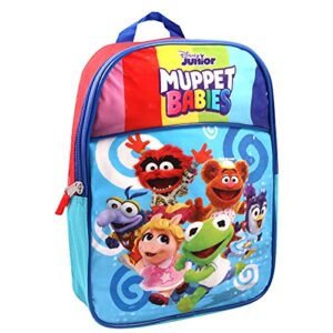 Disney Bundle Muppet Babies MINI Backpack Set ~ 3 Pc Bundle With 11 inch School Bag for Toddlers, Kids, Stickers, and Tattoos (Muppet Supplies)