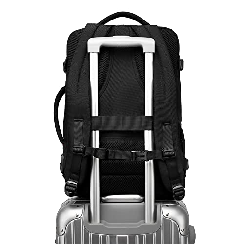 Travel Backpack 17.3 Inch Laptop Backpack Flight Approved Expandable Carry On Backpack Weekender Duffel Bag