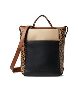 cole haan grand ambition small convertible luxe backpack leopard/black/dark chocolate/british tan/sesame one size