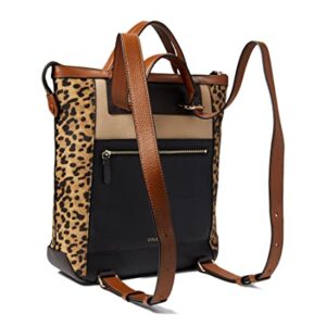 Cole Haan Grand Ambition Small Convertible Luxe Backpack Leopard/Black/Dark Chocolate/British Tan/Sesame One Size