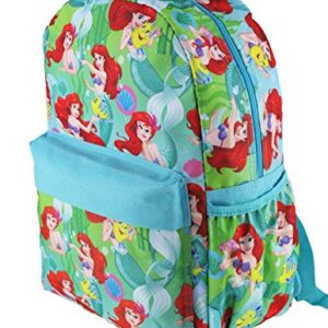 Disney's The Little Mermaid 16 inch All Over Print Deluxe Backpack With Laptop Compartment