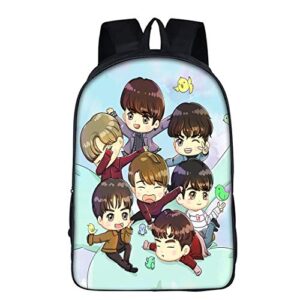 justgogo korean kpop got7 backpack daypack laptop bag school bag mochila bookbag